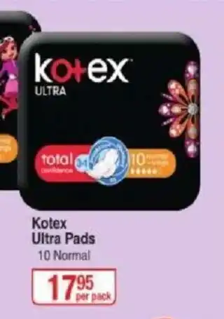 Dis-Chem Kotex Ultra Pads offer