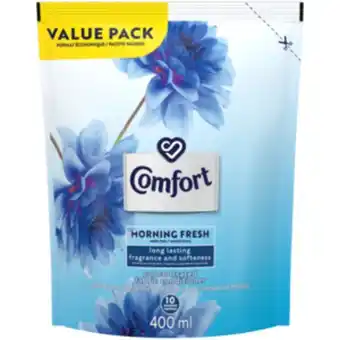 Shoprite Comfort morning fresh concentrated laundry fabric softener refill 400ml offer