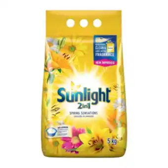 Shoprite Sunlight 2 in 1 spring sensation washing powder 5kg offer