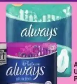 Dis-Chem Always Ultra Thin Pads offer