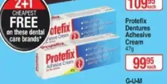 Dis-Chem Protefix Dentures Adhesive Cream 47g offer