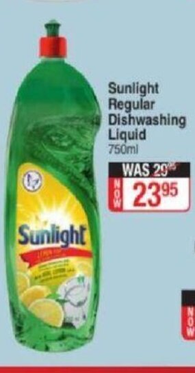 Sunlight Regular Dishwashing Liquid 750ml