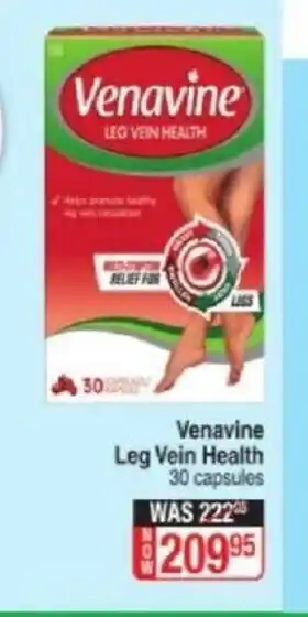 Dis-Chem Venavine Leg Vein Health 30 Capsules offer