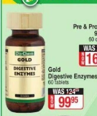 Dis-Chem Gold Digestive Enzymes 60 Tablets offer