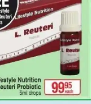 Dis-Chem Lifestyle Nutrition L. Reuteri Probiotic 5ml Drops offer