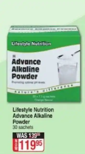 Dis-Chem Lifestyle Nutrition Advance Alkaline Powder 30 Sachets offer