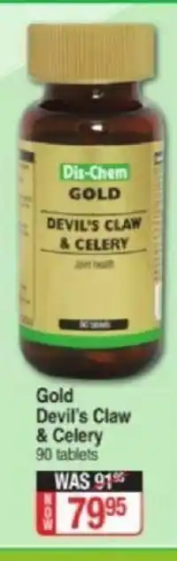 Dis-Chem Gold Devil's Claw & Celery 90 Tablets offer