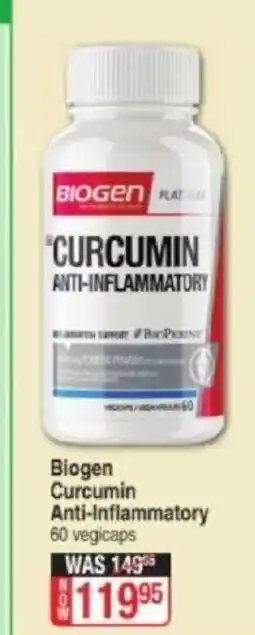 Biogen Curcumin Anti-Inflammatory 60 Vegicaps