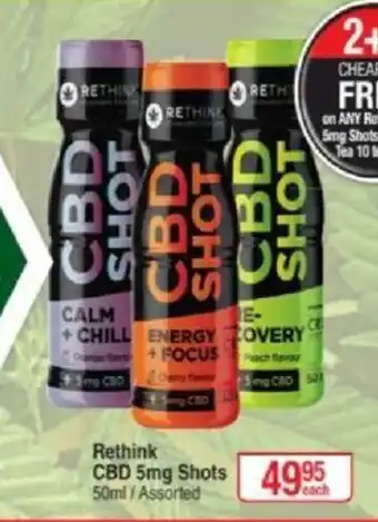 Rethink CBD 5mg Shots 50ml