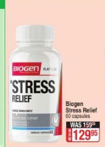Dis-Chem Biogen Stress Relief 60 Capsules offer