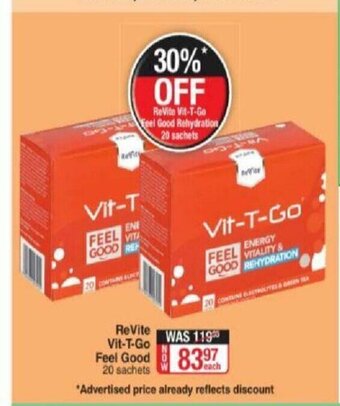 ReVite Vit-T-Go Feel Good 20 Sachets