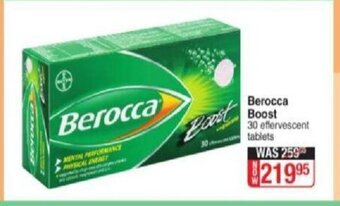 Dis-Chem Berocca Boost 30 Effervescent Tablets offer