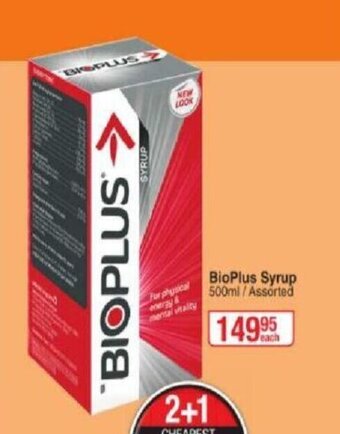 Dis-Chem BioPlus Syrup 500ml offer