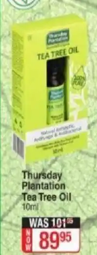 Dis-Chem Thursday Plantation Tea Tree Oil 10ml offer