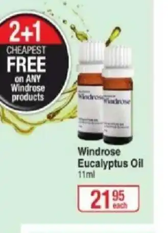 Dis-Chem Windrose Eucalyptus Oil 11ml offer