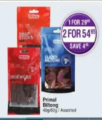 Primal Biltong 40g/60g