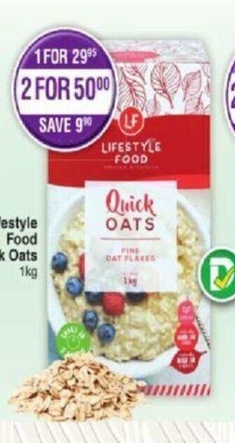 Dis-Chem Lifestyle Food Quick Oats 1kg offer