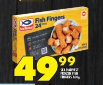 Shoprite Sea Harvest Frozen Fish Fingers 600g offer