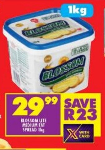 Shoprite Blossom Lite Medium Fat Spread 1kg offer
