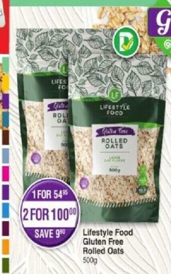 Dis-Chem Lifestyle Food Gluten Free Rolled Oats 500g offer