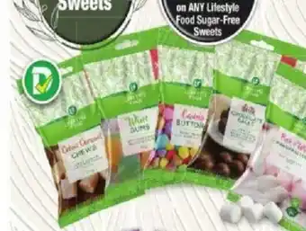 Dis-Chem Lifestyle Food Chews or Gums or Buttons or Chocolate Balls offer