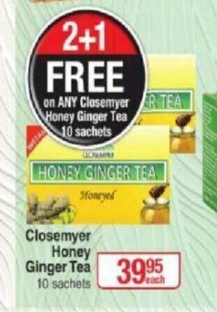 Dis-Chem Closemyer Honey Ginger Tea 10 Sachets offer