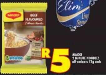Shoprite Maggi 2 Minute Noodles 73g each offer