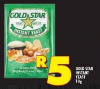 Shoprite Gold Star Instant Yeast 10g offer