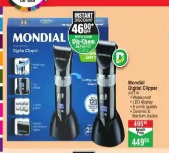 Dis-Chem Mondial Digital Clipper offer