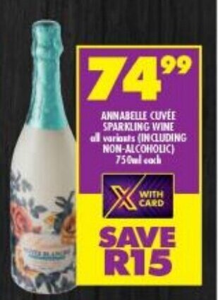 Shoprite Annabelle Cuvee Sparkling wine offer