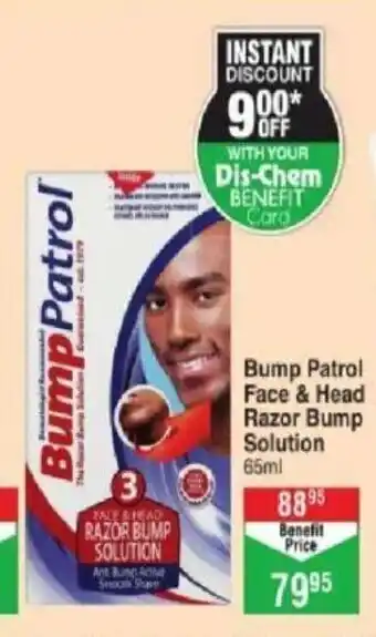 Dis-Chem Bump Patrol Face & Head Razor Bump Solution 65ml offer