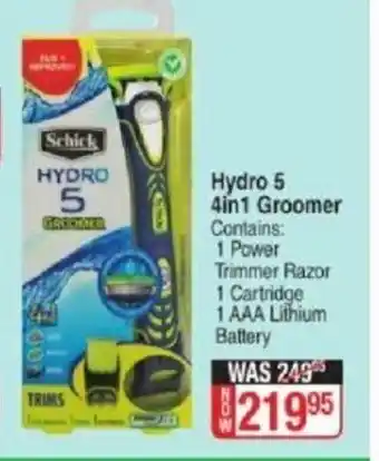 Dis-Chem Schick Hydro 5 4in1 Groomer offer