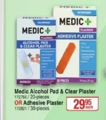 Dis-Chem Medic Alcohol Pad & Clear Plaster or Adhesive Plaster offer