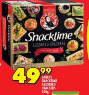 Shoprite Bakers Snacktime Assorted Crackers 400g offer