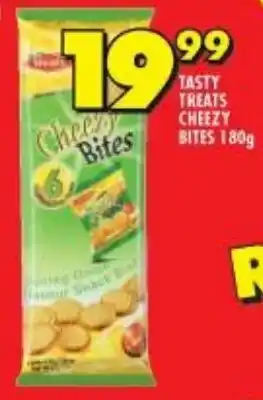 Shoprite Tasty Treats Cheezy Bites 180g offer