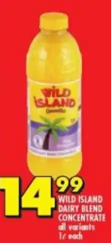 Shoprite Wild Island Dairy Blend Concentrate 1 ℓ each offer