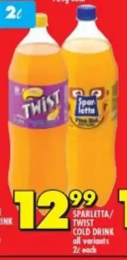 Shoprite Sparletta/Twist Cold Drink 2 ℓ each offer