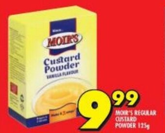 Shoprite Moir's Regular Custard Powder 125g offer