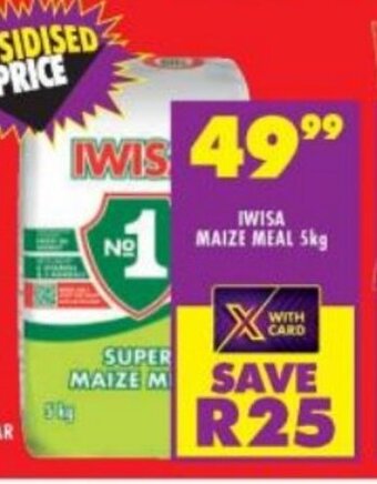 Shoprite Iwisa Maize Meal 5kg offer