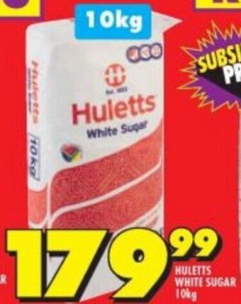 Shoprite Huletts White Sugar 10kg offer