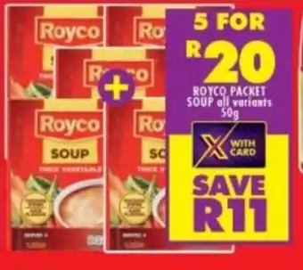 Shoprite Royco Packet Soup 50g offer