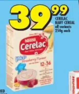 Shoprite Cerelac Baby Cereal 250g offer