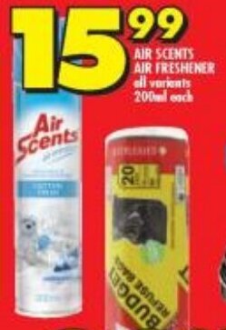 Shoprite Air Scents Air Freshener 200ml each offer
