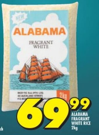Shoprite Alabama Fragrant White Rice 2kg offer