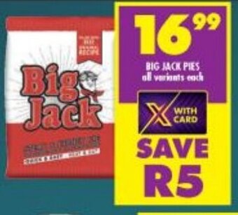 Shoprite Big Jack Pies offer