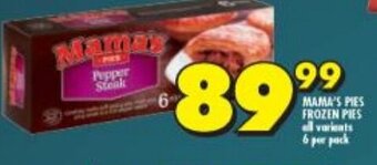 Shoprite Mama's Pies Frozen Pies offer