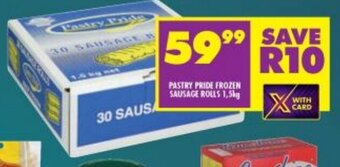 Shoprite Pastry Pride Frozen Sausage Rolls 1,5kg offer