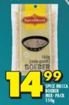 Shoprite Spice Mecca Boeber Mix-Pack 150g offer