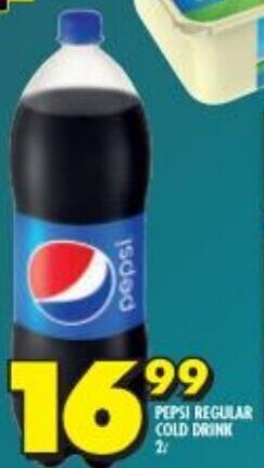 Shoprite Pepsi Regular Cold Drink 2 ℓ offer