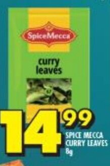 Shoprite Spice Mecca Curry Leaves 8g offer